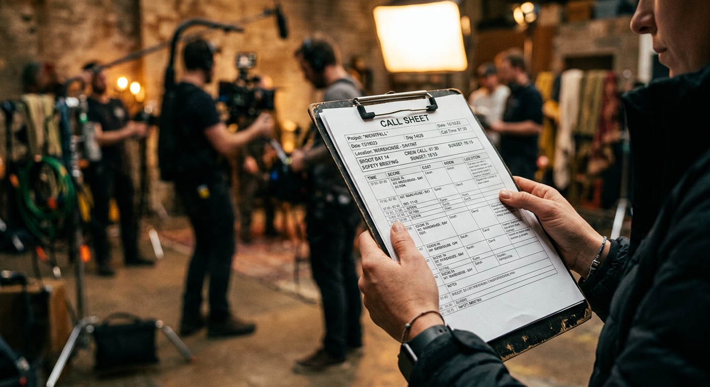 How to Build a Crew Call Sheet for a Photo or Video Shoot